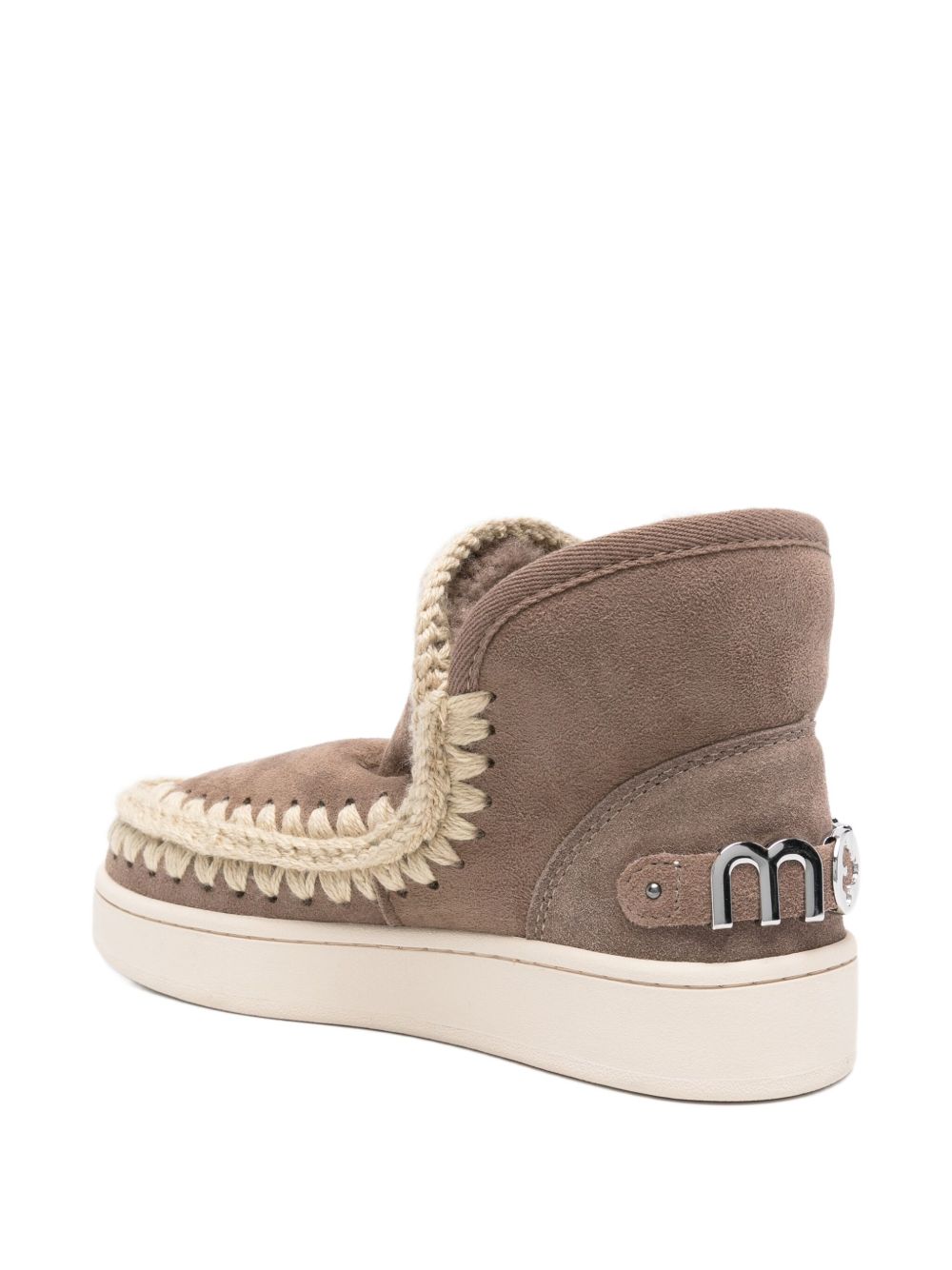 Stivali per bambina Mou Kids marroni con dettaglio logo FW741001A ELGRY MOU KIDS 