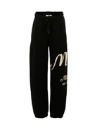 Pantaloni sportivi per bambino MSGM Kids nero con stampa del logo F5MSJBFP255 110 MSGM KIDS 
