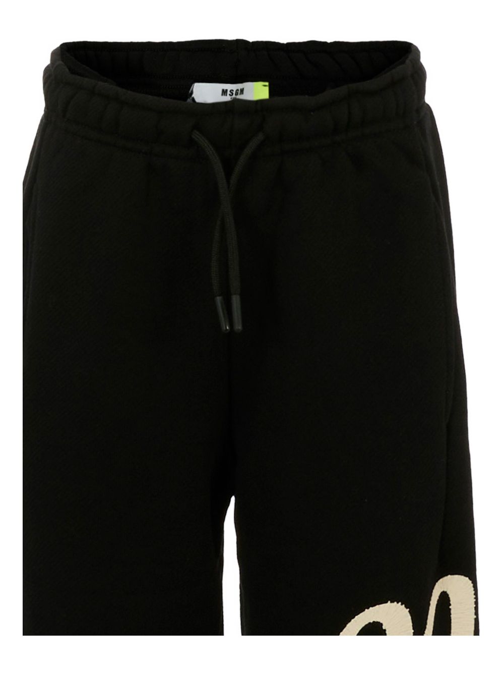 Pantaloni sportivi per bambino MSGM Kids nero con stampa del logo F5MSJBFP255 110 MSGM KIDS 