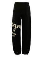 Pantaloni sportivi per bambino MSGM Kids nero con stampa del logo F5MSJBFP255 110 MSGM KIDS 