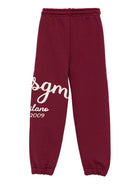 Pantaloni da tuta per bambina MSGM Kids bordeaux con tasche laterali F5MSJBFP255 MS034 MSGM KIDS 