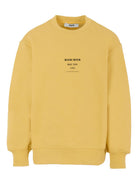 Felpa per bambino MSGM Kids giallo con stampa del logo F5MSJBSW214 020 MSGM KIDS 