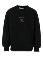 Felpa per bambino MSGM Kids nero con stampa logo F5MSJBSW214 110 MSGM KIDS 