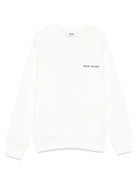 Felpa per bambino MSGM Kids bianco con stampa logo sul davanti F5MSJBSW225 002 MSGM KIDS 