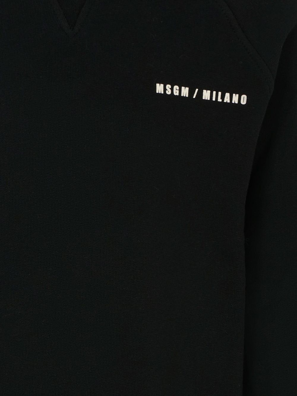Felpa per bambino MSGM Kids nero con stampa logo F5MSJBSW225 110 MSGM KIDS 