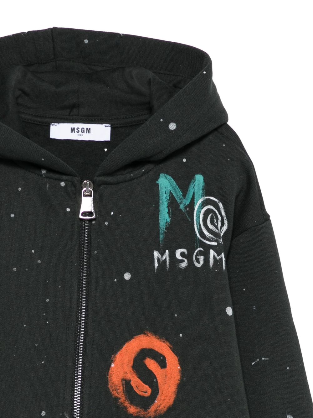 Felpa per bambino MSGM Kids nero con cappuccio F5MSJBZH251 MS040 MSGM KIDS 