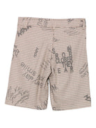 Shorts per bambina MSMG Kids marroni con stampa graffiti F5MSJGBE111 MS030 MSGM KIDS 