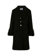 Cappotto per bambina MSGM Kids nero con polsini svasati F5MSJGCO114 110 MSGM KIDS 