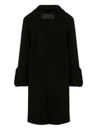 Cappotto per bambina MSGM Kids nero con polsini svasati F5MSJGCO114 110 MSGM KIDS 