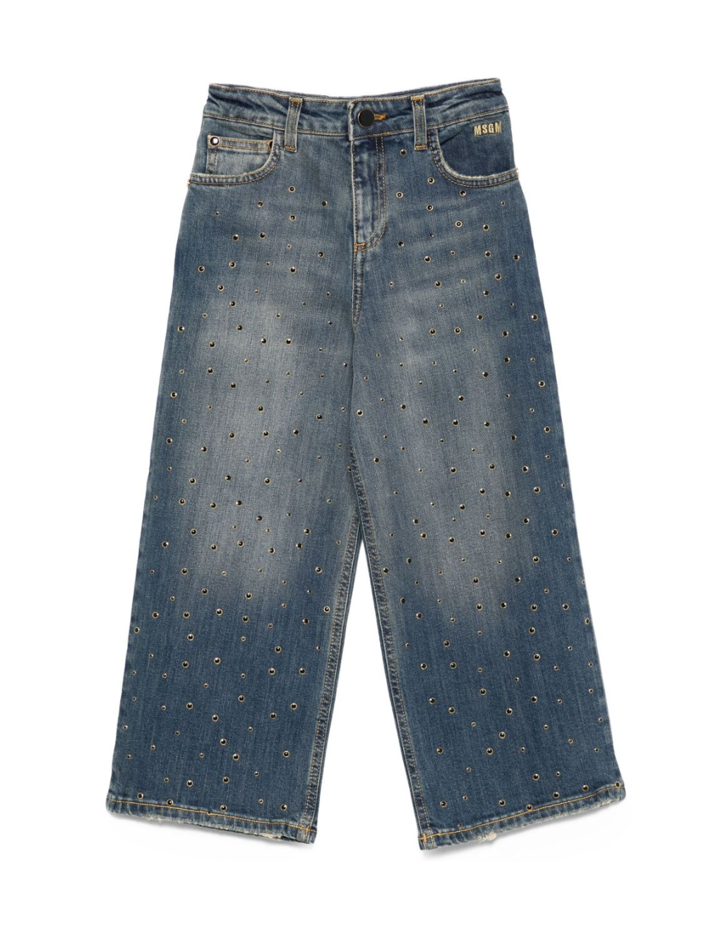 Jeans per bambina MSGm Kids in denim con borchie all-over F5MSJGDP031 126 MSGM KIDS 