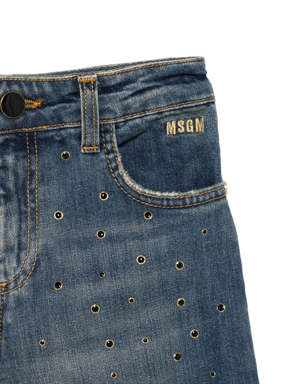 Jeans per bambina MSGm Kids in denim con borchie all-over F5MSJGDP031 126 MSGM KIDS 