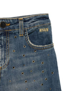 Jeans per bambina MSGm Kids in denim con borchie all-over F5MSJGDP031 126 MSGM KIDS 