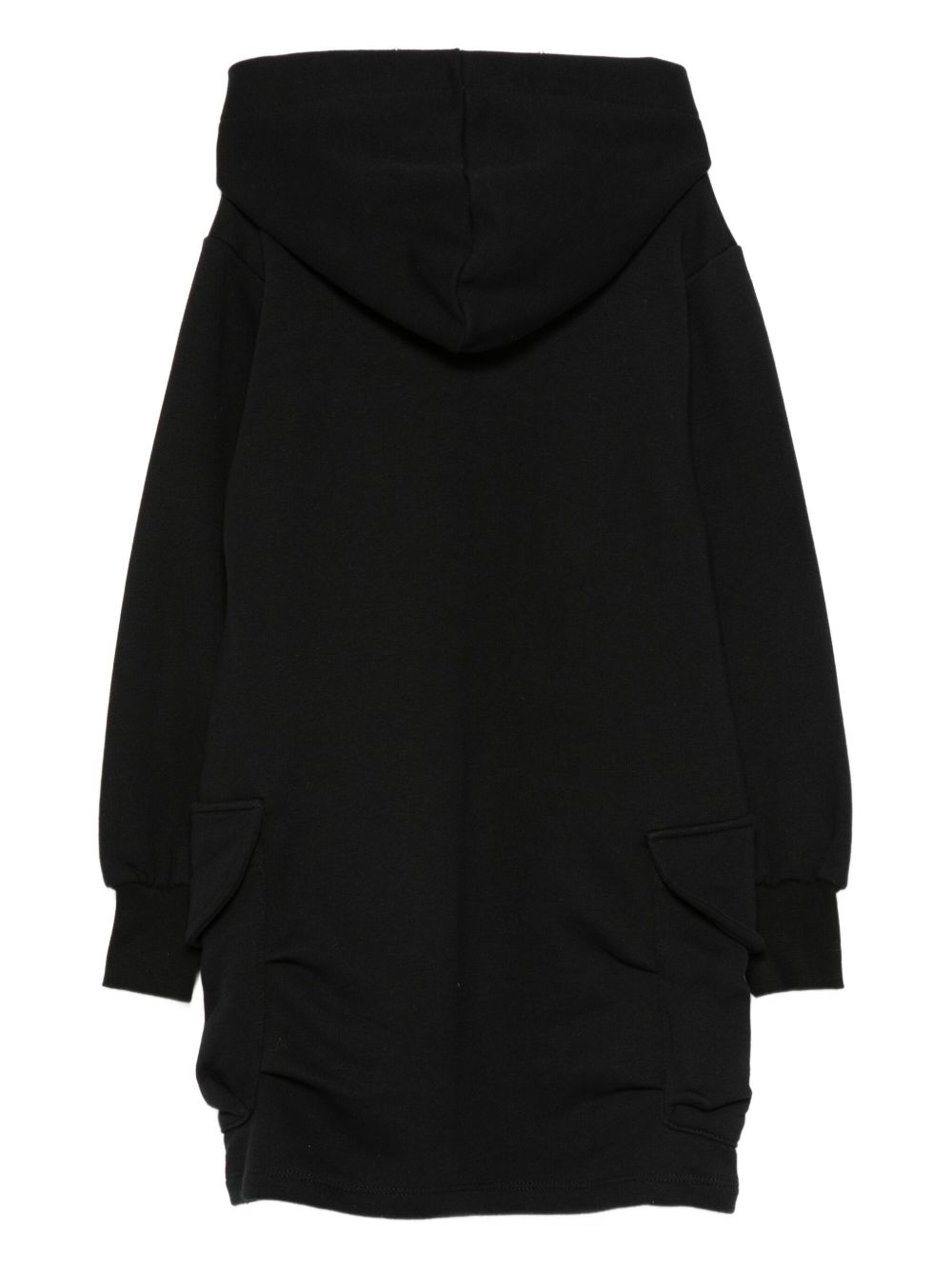 Abito per bambina MSG Kids nero con logo in rilievo F5MSJGDR028 110 MSGM KIDS 