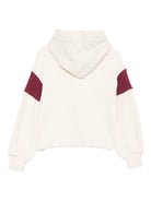 Felpa per bambina MSGM Kids bianca con cappuccio color block F5MSJGHS122 013 MSGM KIDS 