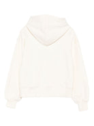 Felpa per bambina MSGM Kids bianca con cappuccio classico F5MSJGHS193 013 MSGM KIDS 