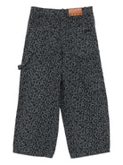 Pantaloni per bambina MSGM Kids grigi con stampa leopardata F5MSJGPA130 103 MSGM KIDS 