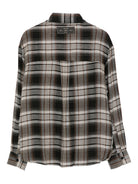 Camicia per bambina MSGM Kids nero con motivo a quadri con decorazione F5MSJGSI133 140 MSGM KIDS 
