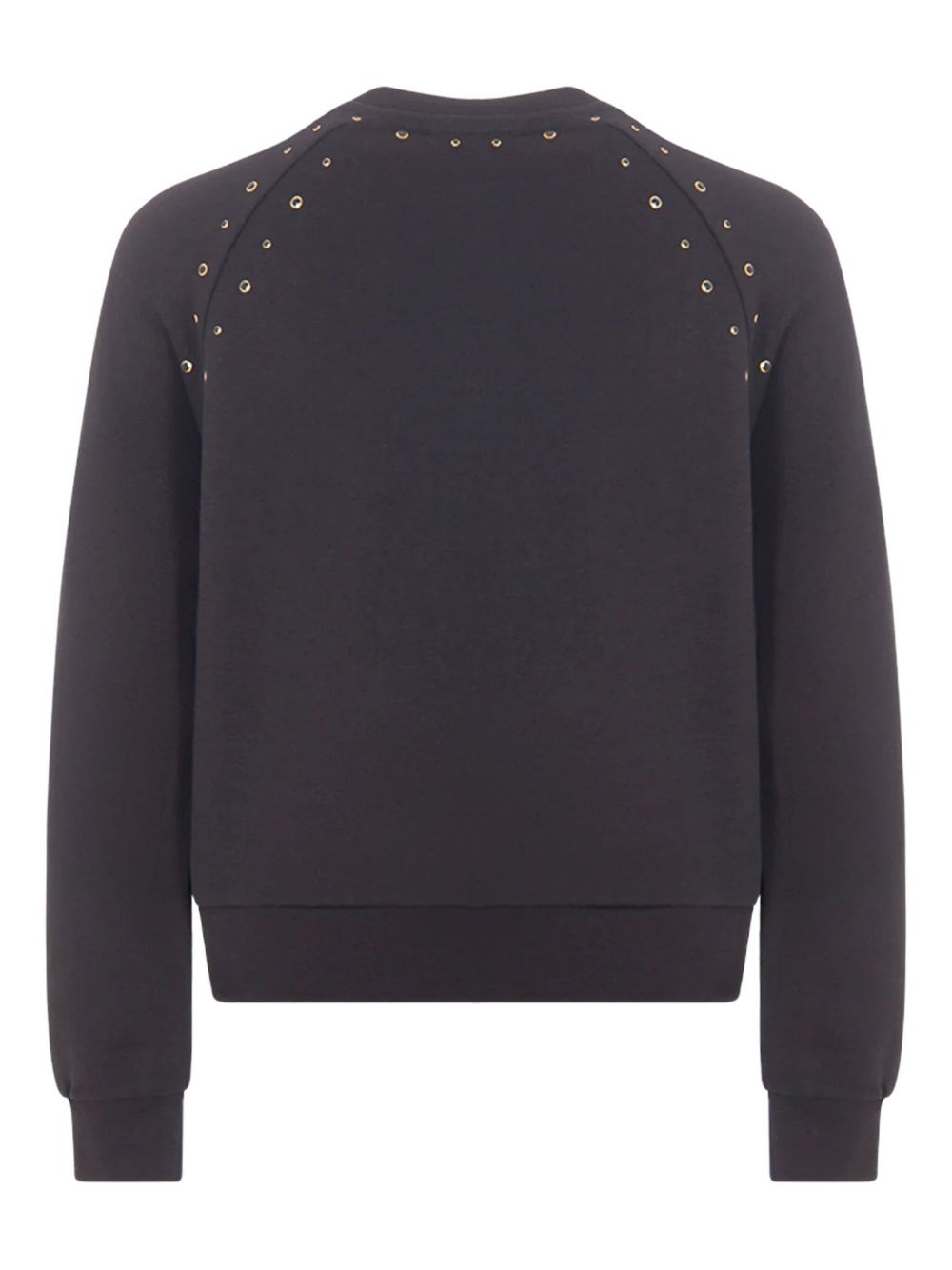 Felpa per bambina MSGM Kids nera con borchie color oro F5MSJGSW148 110 MSGM KIDS 