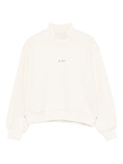 Felpa per bambina MSGM Kids bianca con collo alto F5MSJGSW188 013 MSGM KIDS 