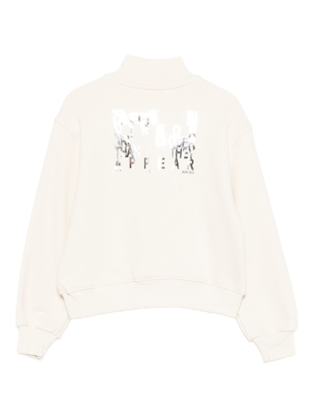 Felpa per bambina MSGM Kids bianca con collo alto F5MSJGSW188 013 MSGM KIDS 