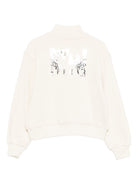 Felpa per bambina MSGM Kids bianca con collo alto F5MSJGSW188 013 MSGM KIDS 