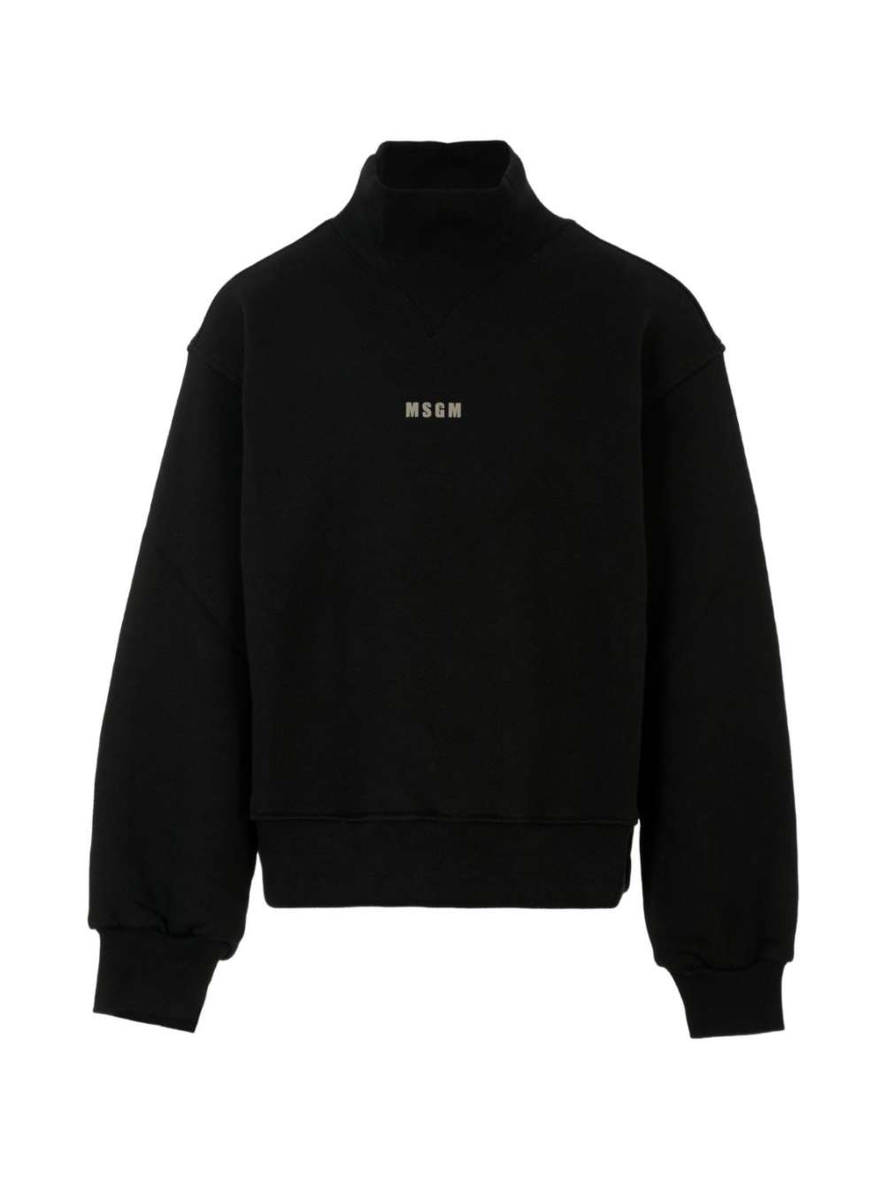 Felpa per bambina MSGM Kids nero con collo rialzato F5MSJGSW188 110 MSGM KIDS 