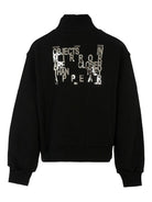 Felpa per bambina MSGM Kids nero con collo rialzato F5MSJGSW188 110 MSGM KIDS 