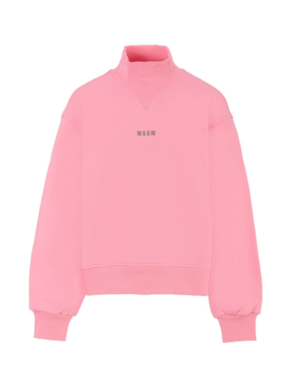 Felpa per bambina MSGM Kids rosa con collo rialzato F5MSJGSW188 MS038 MSGM KIDS 
