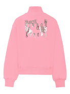 Felpa per bambina MSGM Kids rosa con collo rialzato F5MSJGSW188 MS038 MSGM KIDS 