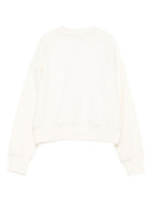 Felpa per bambina MSGM Kids bianco con logo sul davanti F5MSJGSW268 013 MSGM KIDS 