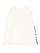 T-shirt per bambina MSGM Kids bianco con logo sul davanti F5MSJGTH015 013 MSGM KIDS 
