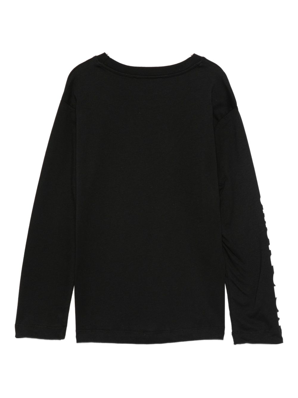 T-shirt per bambina MSGM Kids nera con logo sul davanti F5MSJGTH015 110 MSGM KIDS 