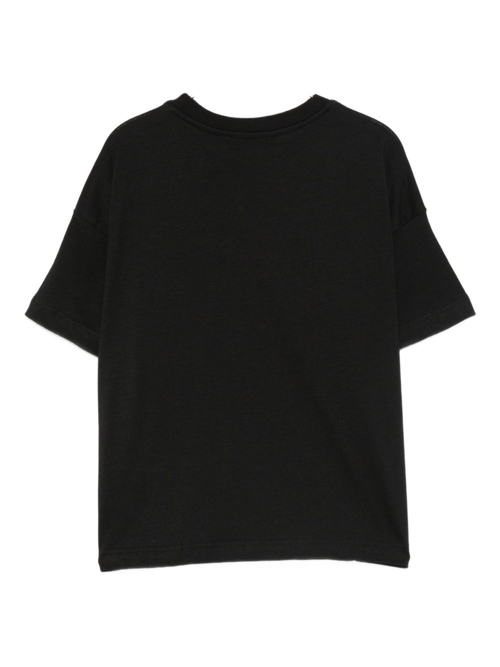 T-shirt per bambina MSGM Kids nera con logo sul davanti F5MSJGTH153 110 MSGM KIDS 