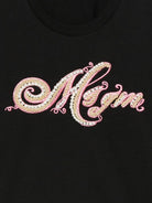 T-shirt per bambina MSGM Kids nera con logo sul davanti F5MSJGTH153 110 MSGM KIDS 