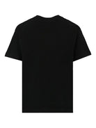 T-shirt per bambina MSGM Kids nera con strass F5MSJGTH154 110 MSGM KIDS 