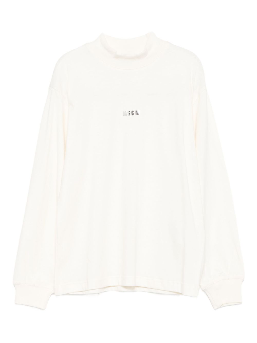 T-shirt per bambina MSGM Kids bianco con logo sul davanti F5MSJGTH192 013 MSGM KIDS 