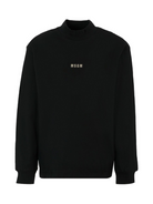 T-shirt per bambina MSGM Kids nero con collo alto F5MSJGTH192 110 MSGM KIDS 