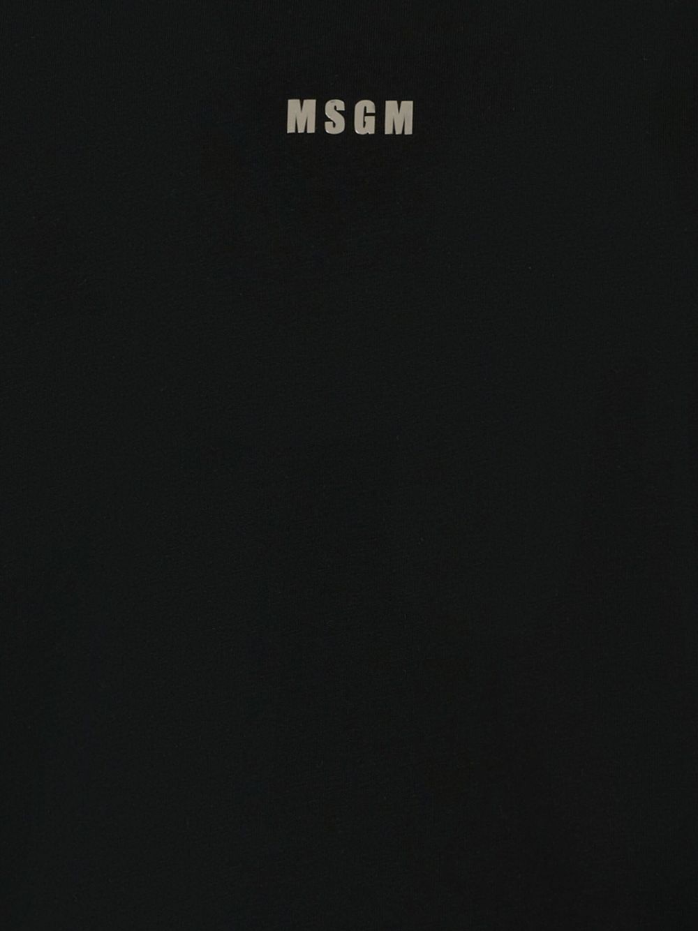 T-shirt per bambina MSGM Kids nero con collo alto F5MSJGTH192 110 MSGM KIDS 