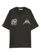 T-shirt per bambino MSGM Kids nera con stampa grafica sul davanti F5MSJGTH267 MS040 MSGM KIDS 