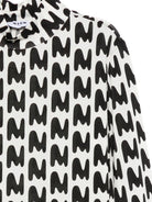 T-shirt a collo alto per bambina MSGM Kids bianca con stampa astratta F5MSJGTN260 140 MSGM KIDS 