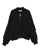 Felpa per bambinao MSGM Kids nera con cerniera F5MSJUBO026 110 MSGM KIDS 