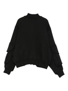 Felpa per bambinao MSGM Kids nera con cerniera F5MSJUBO026 110 MSGM KIDS 