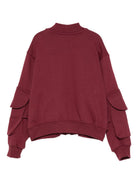 Felpa per bambino MSGM kids rossa con cerniera F5MSJUBO026 MS034 MSGM KIDS 