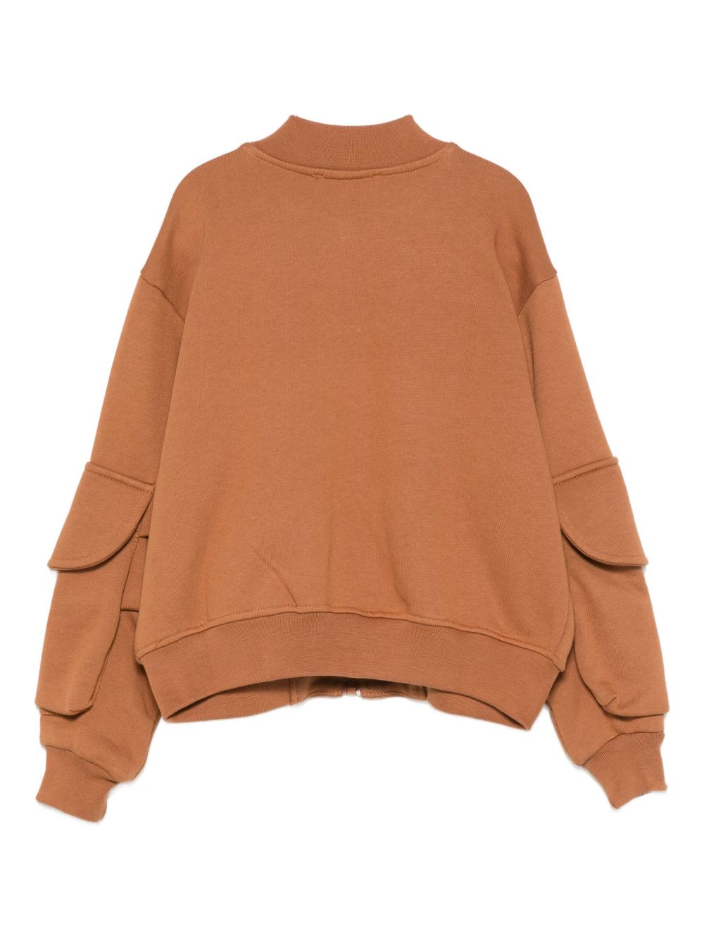 Felpa per bambino MSGM kids marrone con cerniera F5MSJUBO026 MS046 MSGM KIDS 