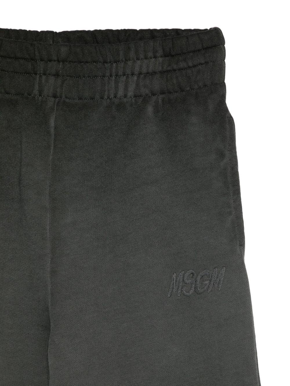 Pantaloni per bambino MSGM Kids grigio con cintura elasticizzata F5MSJUFP022 103 MSGM KIDS 