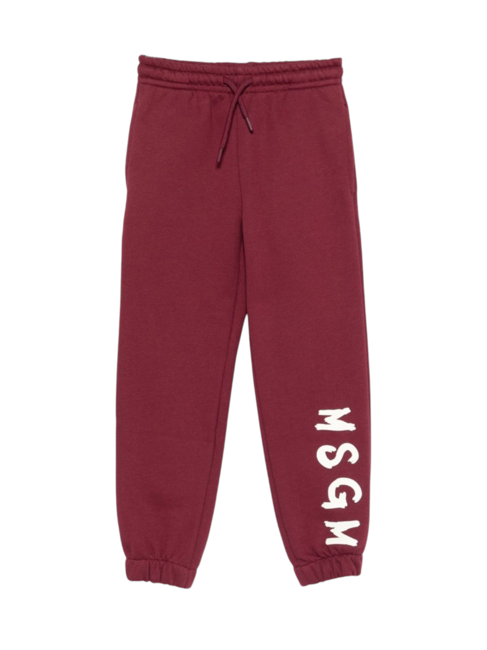 Pantaloni sportivi per bambino MSGM Kids bordeaux con polsini elasticizzati F5MSJUFP024 MS034 MSGM KIDS 