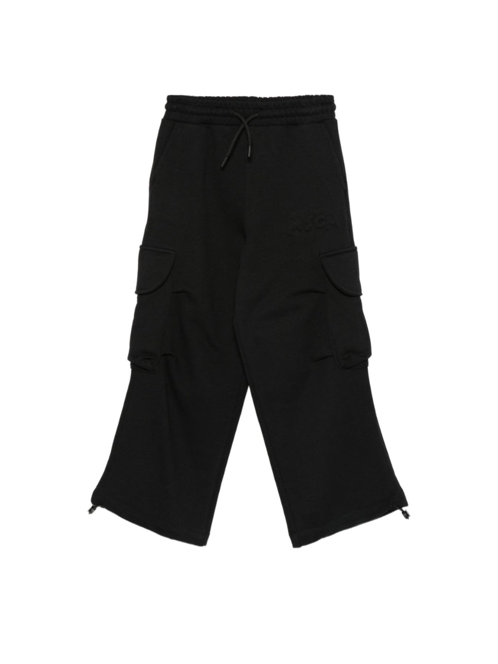 Pantaloni cargo per bambino MSGM Kids neri con coulisse F5MSJUFP025 110 MSGM KIDS 