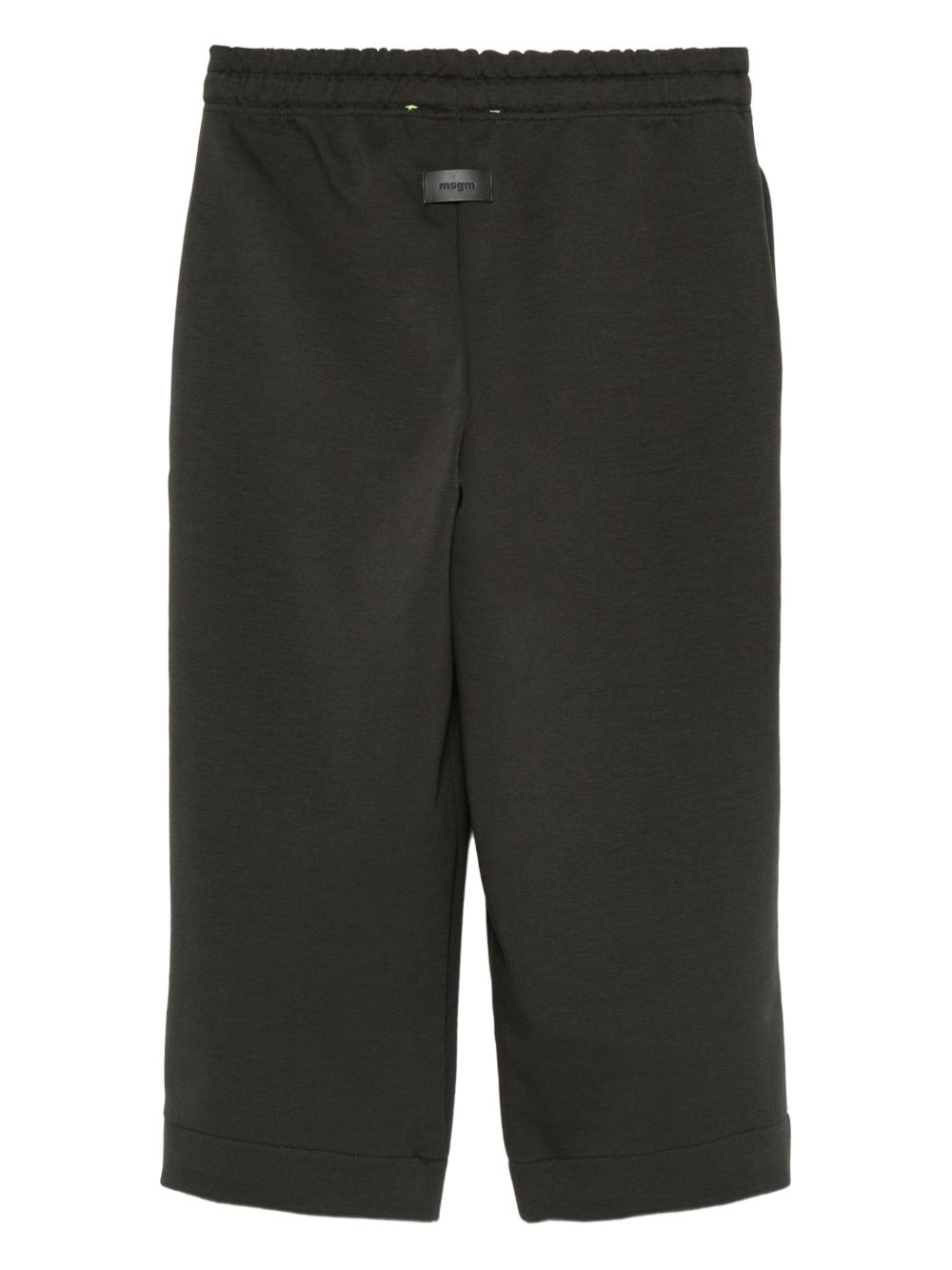 Pantaloni per bambino MSGM Kids neri con stampa del logo F5MSJUFP053 MS040 MSGM KIDS 