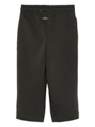 Pantaloni per bambino MSGM Kids neri con stampa del logo F5MSJUFP053 MS040 MSGM KIDS 