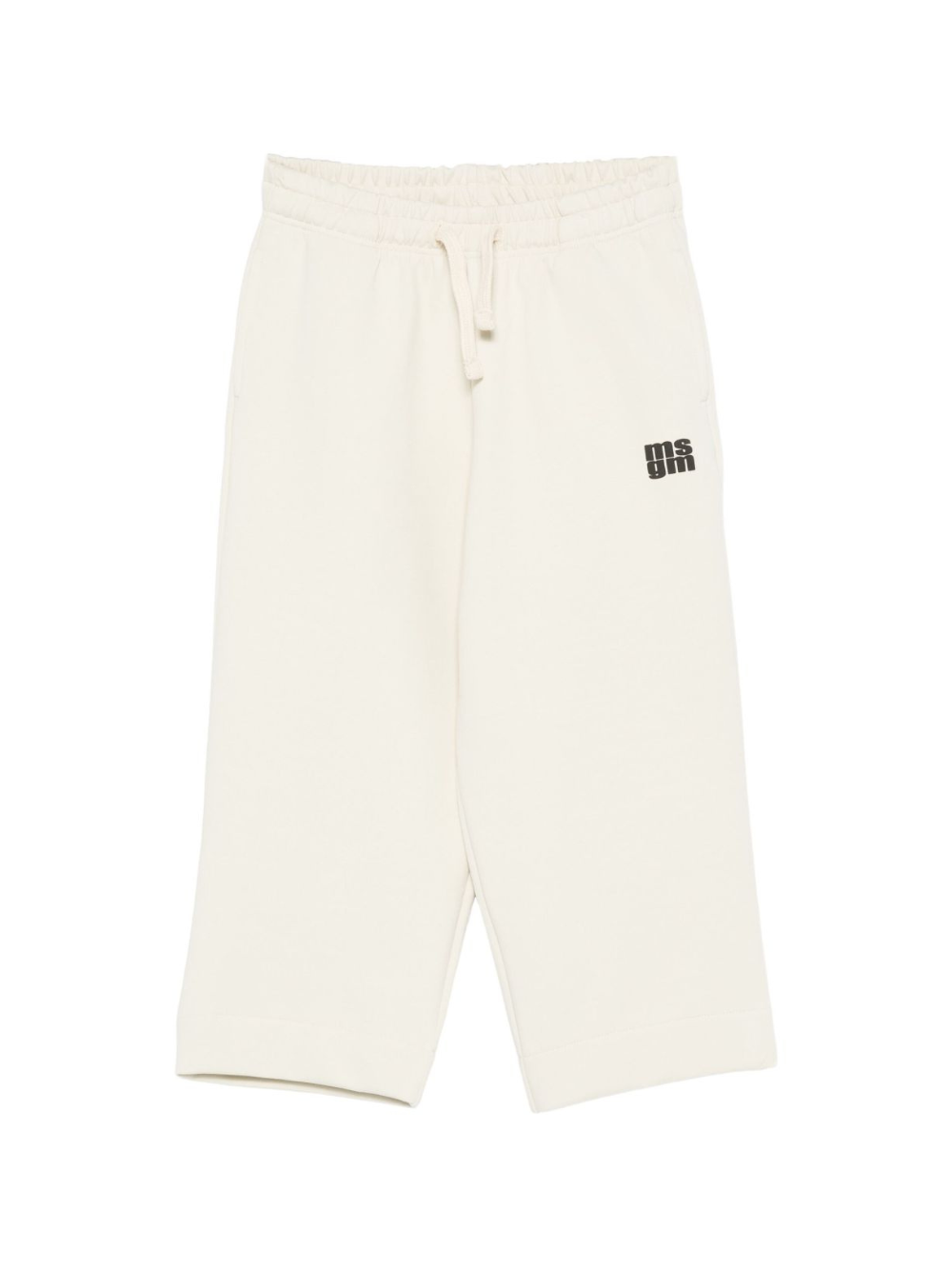 Pantaloni per bambino MSGM Kids bianchi con stampa del logo F5MSJUFP053 MS041 MSGM KIDS 